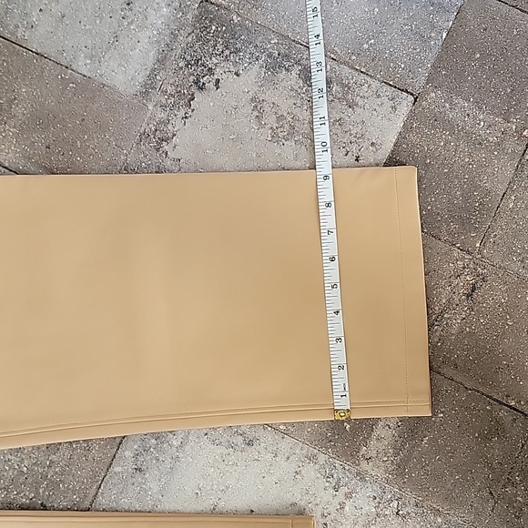 Hollister Faux Leather Tan High-Rise Pants Sz 31R - Picture 11 of 14